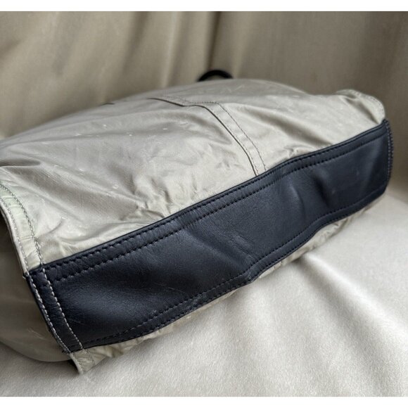 Burberry Nylon Leather Neutral Tote Shopper Bag - Picture 3 of 8